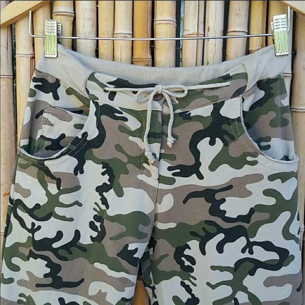 NEW SEDUZIONE Camouflage 5 Pocket Fleece Lounge Sweat Pants One Size Fits S-M-L - Picture 4 of 8